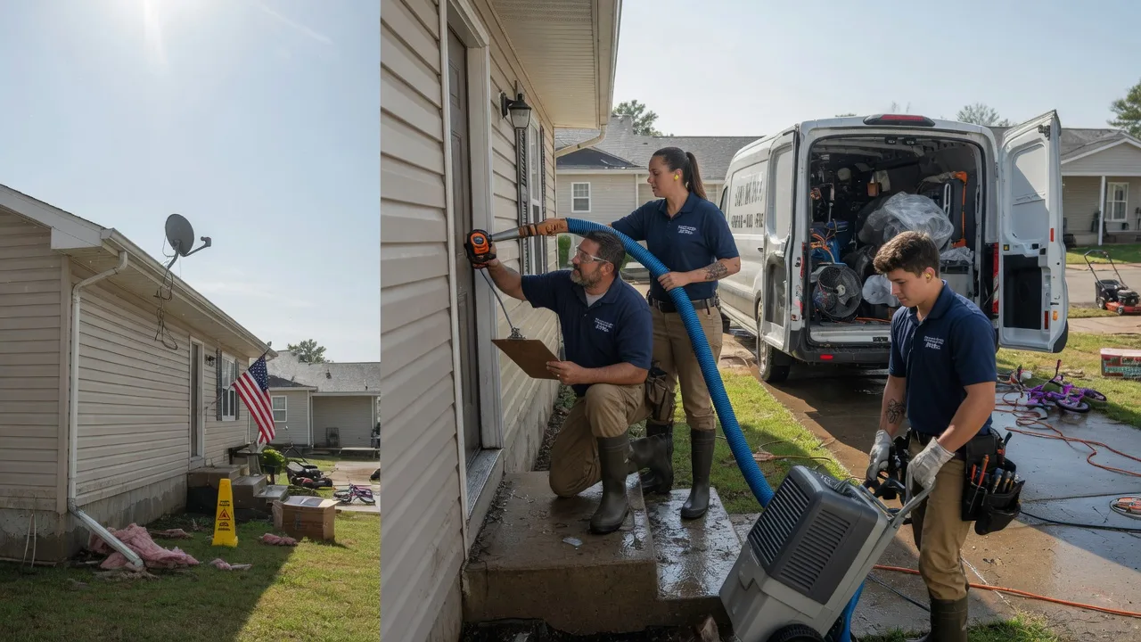 Ceiling Water Damage Restoration in Pittsburg, IL near me